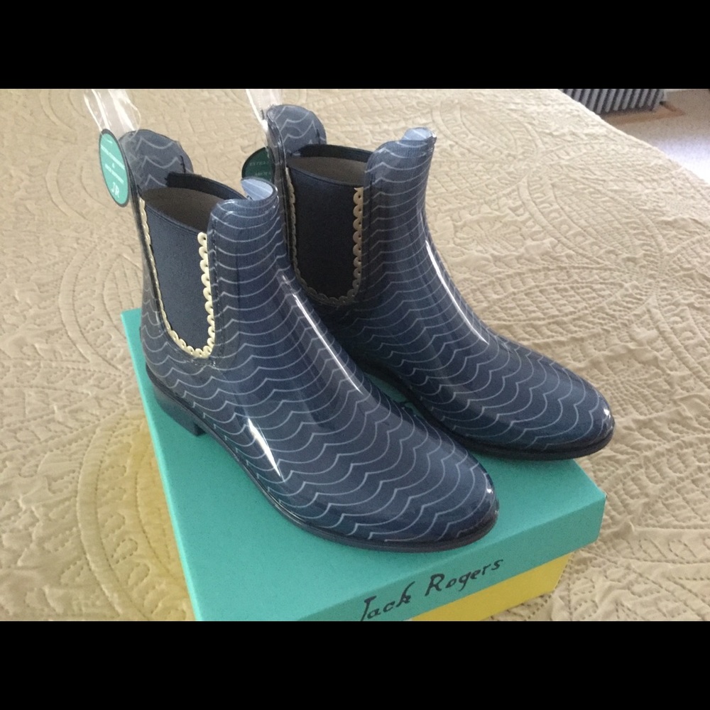 Jack Rogers Sallie Rain Boots Midnight Print